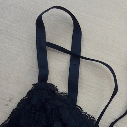 Sutiã Strappy de Microfibra e Renda